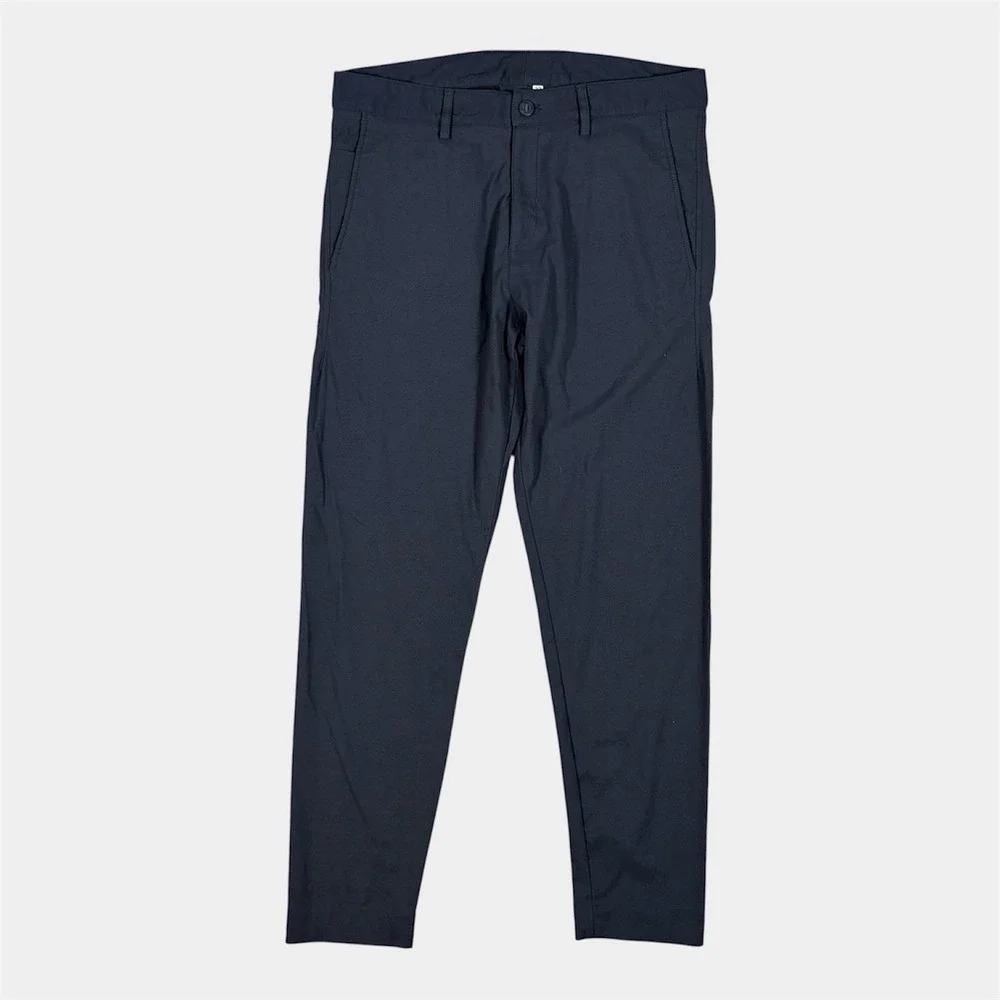 Outlier Futureworks Pants Mens 33x30 Straight Navy Blue Nylon F. Cloth Tech EUC